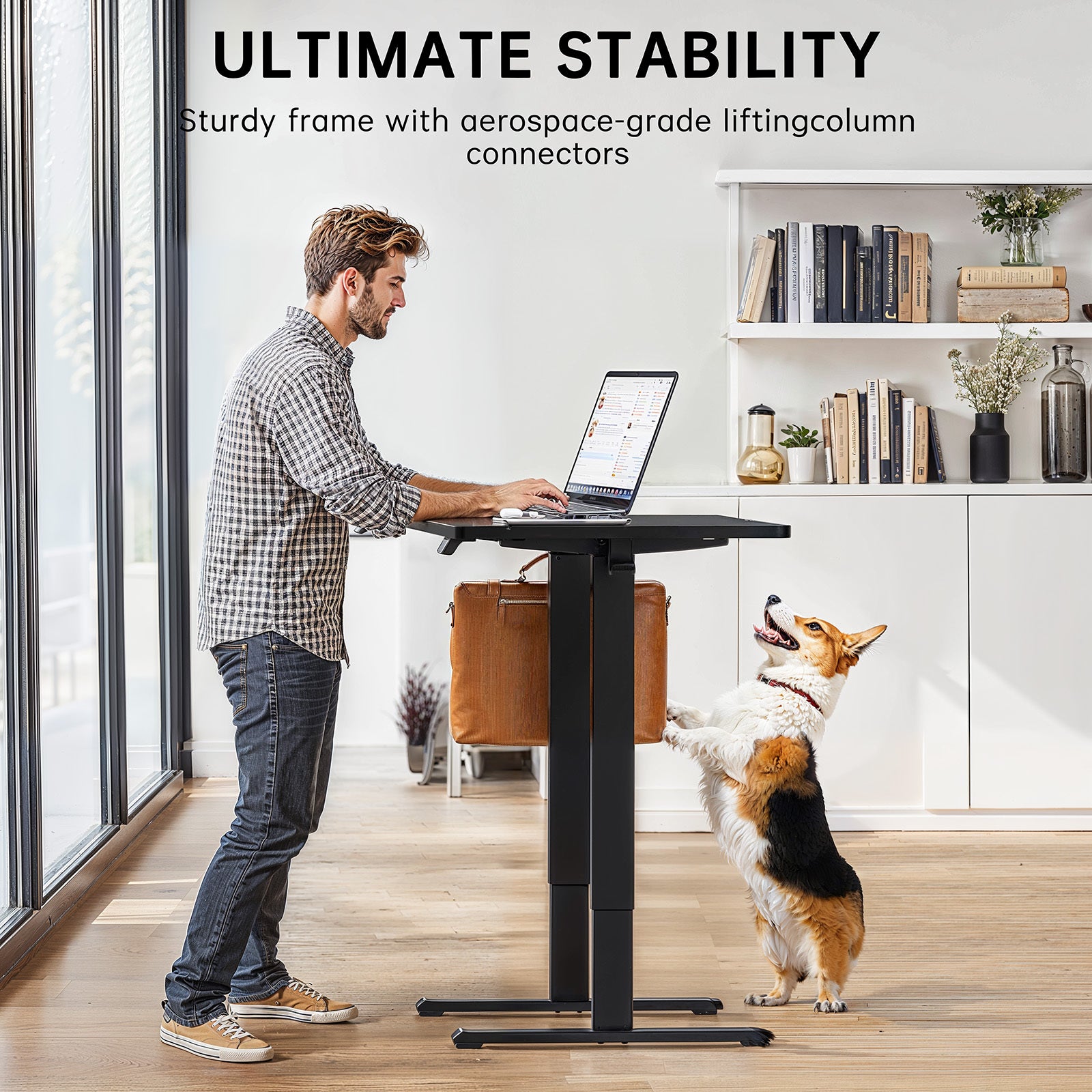 63 * 28 Inch Adjustable Height Electric Lifting Table, Ergonomically Designed Desk, Gaming Table, Suitable for Home Offices, Cafes, Restaurants, Electric Standing Table,