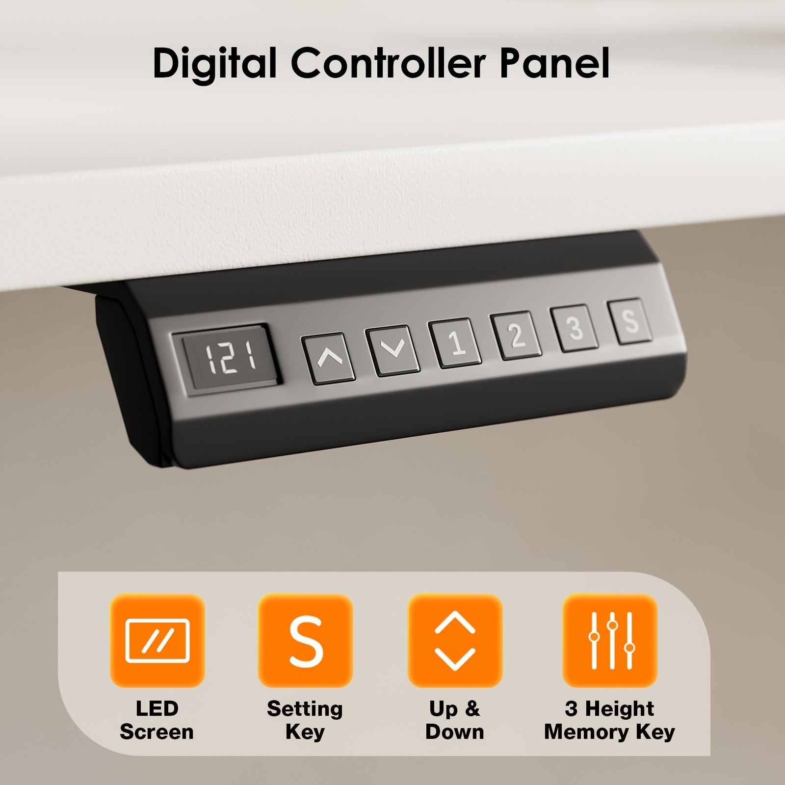 Electric L Shaped Standing Desk 63 Inch, Height Adjustable Corner Desk, Reversible Sit Stand Workstation For Home Office Or Reception Room